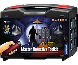Die drei ??? Kosmos, set di giocattoli da detective per bambini a partire dagli 8 anni con tutti i principali utensili e suggerimenti per l'individuazione, istruzioni multilingue in D, EN, F, IT, ES,
