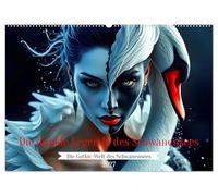 Die dunkle Legende des Schwanensees (Wandkalender 2027 DIN A2 quer), CALVENDO Monatskalender: Mystische Bilder im Gothic-Stil interpretieren den ... voller Magie, Eleganz und dunkler Romantik