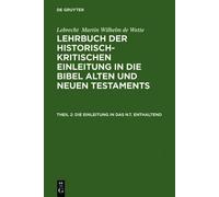 Die Einleitung in das N.T. enthaltend (Copertina rigida)