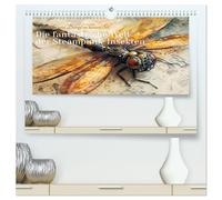 Die fantastische Welt der Steampunk-Insekten (hochwertiger Premium Wandkalender 2026 DIN A2 quer), Kunstdruck in Hochglanz: Zahnräder und Dampf im kleinen Stil