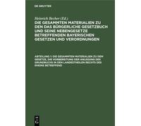 Die Gesammten Materialien Zu Dem Gesetze, Die Vorbereitung De (Copertina rigida)