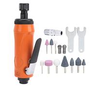 Die Grinder Kit with Ergonomic Straight Pneumatic Handle, 0-25000 RPM Variable Speed Torsion for Engraving Polishing Metal Stone Work (Stile giapponese)