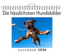 Die hässlichsten Hundebilder: Wandkalender 2026, Kalender DIN A4 quer, Monatskalender im Querformat mit Kalendarium, das perfekte Geschenk
