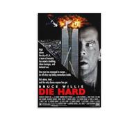 Die Hard Poster - Poster artistico su tela, motivo: thriller su un poliziotto solitario che combatte i terroristi in un grattacielo (13), decorazione artistica da parete, poster decorativo moderno, 20