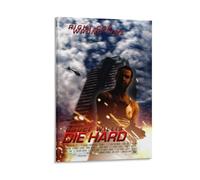 Die Hard Poster - Poster con iconico thriller d'azione su tela, motivo: poliziotto solitario che combatte i terroristi in un grattacielo, decorazione per la casa, poster decorativi, 60 x 90 cm