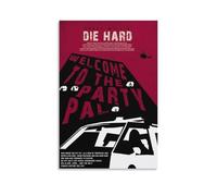 Die Hard Poster - Poster iconico thriller d'azione su tela su tela, motivo: poliziotto solitario che combatte i terroristi in un grattacielo, 6 poster decorativi da parete, 40 x 60 cm