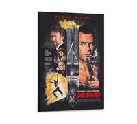 Die Hard Poster - Stampa artistica da parete su tela, motivo: thriller su un poliziotto solitario che combatte i terroristi in un grattacielo, decorazione artistica da parete per la casa, 40 x 60 cm