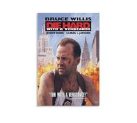 Die Hard Poster - Stampa artistica da parete su tela, motivo: thriller su un poliziotto solitario che combatte i terroristi in un grattacielo (1), decorazione artistica da parete, decorazione moderna