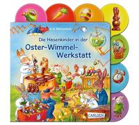 Die Hasenkinder in der Oster-Wimmel-Werkstatt: Lustige erste Osterhasengeschichte zum Suchen und Entdecken ab 2