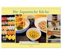 Die Japanische Küche - Eine kulinarische Reise durch Japan (Tischkalender 2026 DIN A5 quer), CALVENDO Monatskalender: Die vielfältige japanische Küche ... Fleisch und zahlreiche Gewürze ergänzt wird.