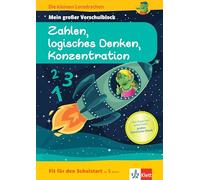 Die kleinen Lerndrachen: Fit für den Schulstart: Mein großer Vorschulblock Zahlen, logisches Denken, Konzentration: Vorschule ab 5 Jahren