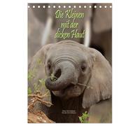 Die Kleinen mit der dicken Haut (Tischkalender 2026 DIN A5 hoch), CALVENDO Monatskalender: Die Babies von Elefant, Flusspferd und Nashorn sind trotz ... aussergewöhnlich liebenswerte Zeitgenossen.
