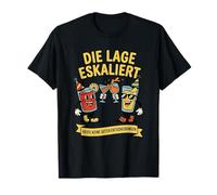 Die Lage eskaliert - Lustiger Party Spruch mit Alkohol Maglietta
