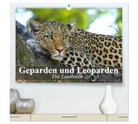 Die Lautlosen. Geparden und Leoparden (hochwertiger Premium Wandkalender 2026 DIN A2 quer), Kunstdruck in Hochglanz: Schönheit, Kraft und Ästhetik in perfekter Harmonie