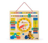 small foot 10496 Learning board "Mouse" made of wood, teaches date, season and t