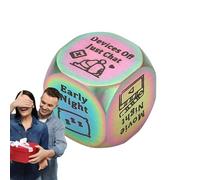 Die Night Dice - Gioco Romantico Colorato, Divertente Coppia Set Di Dice | Generatore Di Attività Di Relazione Interattiva, Picker Del Raccoglitore Di Idee D'amore Creative Per San , Celebra