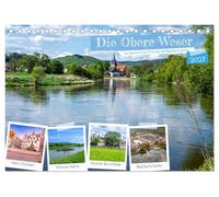 Die Obere Weser - Von Hannoversch Münden ad Karlshafen (Tischkalender 2027 DIN A5 quer), CALVENDO Monatskalender: Vom Ursprung der Weser bis zur Barockstadt Bad Karlshafen