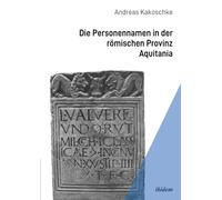 Die Personennamen in der römischen Provinz Aquitania
