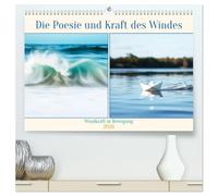 Die Poesie und Kraft des Windes - Windkraft in Bewegung (hochwertiger Premium Wandkalender 2026 DIN A2 quer), Kunstdruck in Hochglanz: Die Bewegung ... Natur und Technik Hand in Hand gehen können