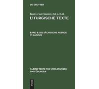 Die Sächsische Agende Im Auszug (Copertina rigida)