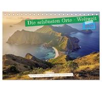 Die schönsten Orte - Weltweit (Tischkalender 2027 DIN A5 quer), CALVENDO Monatskalender: Der Kalender entführt dich zu den beeindruckendsten ... Naturwundern unseres Planeten.