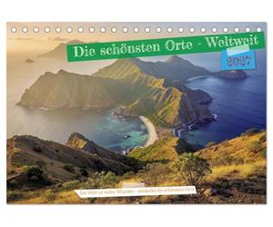 Die schönsten Orte - Weltweit (Tischkalender 2027 DIN A5 quer), CALVENDO Monatskalender: Der Kalender entführt dich zu den beeindruckendsten ... Naturwundern unseres Planeten.