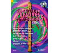Die schönsten Popsongs für Alt-Blockflöte: 12 Pop-Hits. Band 5. 1-2 Alt-Blockflöten.