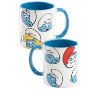 Die Schümpfe Tazza da caffè Allover Tazza in ceramica Bianco/Blu 320 ml