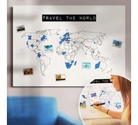 Die SCRATCH MAP Alternative! Sostenibile, ultra resistente, made in Germany - "TRAVEL THE WORLD", mappa del mondo per grattare - è out. Dimensioni: 90 x 60 cm