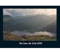 Die Seen der Erde 2025 Fotokalender DIN A4: Monatskalender mit Bild-Motiven aus Fauna und Flora, Natur, Blumen und Pflanzen