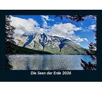Die Seen der Erde 2026 Fotokalender DIN A5: Monatskalender mit Bild-Motiven aus Fauna und Flora, Natur, Blumen und Pflanzen