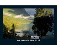 Die Seen der Erde 2026 Fotokalender DIN A5: Monatskalender mit Bild-Motiven aus Fauna und Flora, Natur, Blumen und Pflanzen