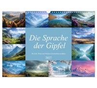 Die Sprache der Gipfel (Wandkalender 2027 DIN A3 quer), CALVENDO Monatskalender