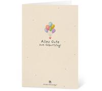 Die Stadtgärtner Biglietto d'Auguri con Carta Semi - Alles Gute - 1 pz.