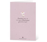 Die Stadtgärtner Biglietto d'Auguri con Carta Semi - Danke, dass du mir beim Wachsen geholfen hast - 1 pz.