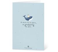 Die Stadtgärtner Biglietto d'Auguri con Carta Semi - Du bist nie zu klein, um großartig zu sein - 1 pz.