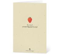 Die Stadtgärtner Biglietto d'Auguri con Carta Semi - Du bist unentbeerlich - 1 pz.