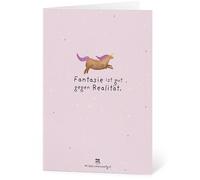 Die Stadtgärtner Biglietto d'Auguri con Carta Semi - Fantansie ist gut gegen Realität - 1 pz.