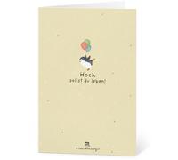 Die Stadtgärtner Biglietto d'Auguri con Carta Semi - Hoch sollst du leben - 1 pz.