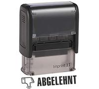 Die Stempel GmbH - Timbro autoinchiostrante per etichettare documenti da 46 mm, rettangolare, nero, gomma