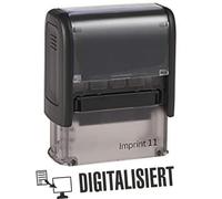 Die Stempel GmbH - Timbro personalizzato Office Autoinchiostrante Imprint 2, 46 mm, Nero
