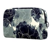 Die Tie Botanical Floral - Trousse da donna, per articoli da toeletta da viaggio, grande, pratica borsa organizer con cerniera, Multi, 18.5x7.5x13cm/7.3x3x5.1in, Beauty case