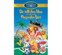Die tollkühne Hexe in ihrem fliegenden Bett