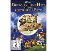 Die tollkühne Hexe in ihrem fliegenden Bett