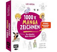 Die ultimative Motiv-Bibliothek - 1000 x Manga zeichnen: Schritt für Schritt zur fertigen Figur | Charaktere, Mimik, Augen, Hände, Tiere, Chibis, Kawaii und mehr