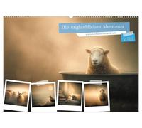 Die unglaublichen Abenteuer eines durchschnittlichen Schafs (Wandkalender 2026 DIN A2 quer), CALVENDO Monatskalender: Humorvolle Schafsserie