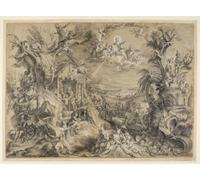 Die Verherrlichung des Sommers mit dem heiligen Hieronymus stampa poster di Johann Wolfgang Baumgartner (24 x 36)
