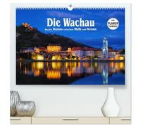 Die Wachau - An der Donau zwischen Melk und Krems (hochwertiger Premium Wandkalender 2026 DIN A2 quer), Kunstdruck in Hochglanz: Malerische Flusslandschaft in Österreich