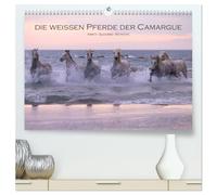 Die weißen Pferde der Camargue (hochwertiger Premium Wandkalender 2026 DIN A2 quer), Kunstdruck in Hochglanz: Kraft - Eleganz - Ästhetik