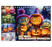 Die Welt der kleinen Monster (Tischkalender 2026 DIN A5 quer), CALVENDO Monatskalender: Verpasse nicht das lustige Chaos mit den kleinen Monstern.